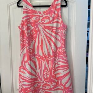 Lilly Pulitzer Pink and White A-line Mini Dress